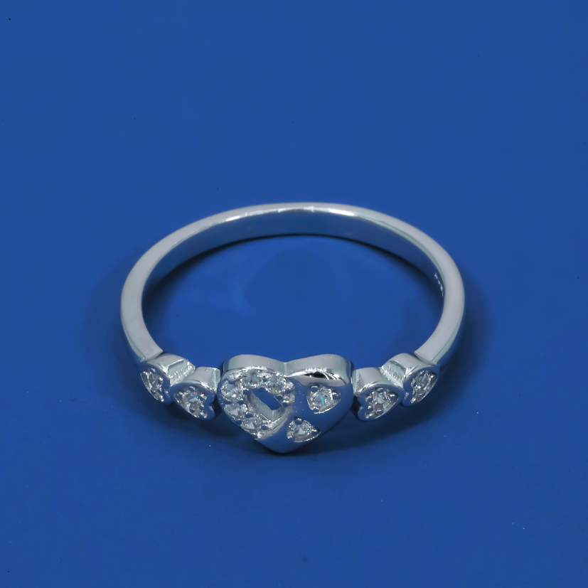 Sweetheart Spark 925 Sterling Silver Heart Ring