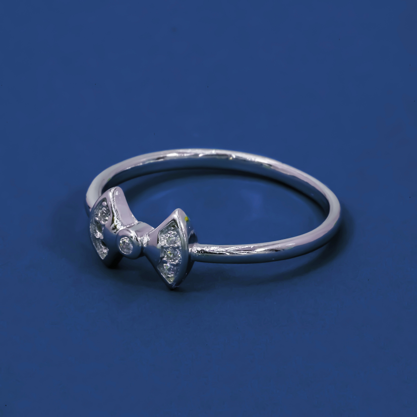 Bow Sparkle 925 Sterling Silver Ring