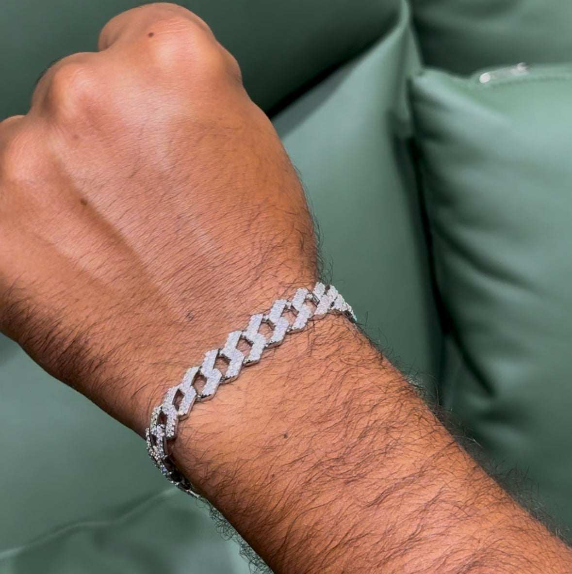 Men's Cuban Link 925 Sterling Silver Bracelet