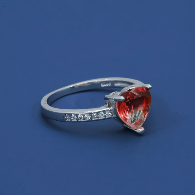 Scarlet Heart 925 Silver Ring