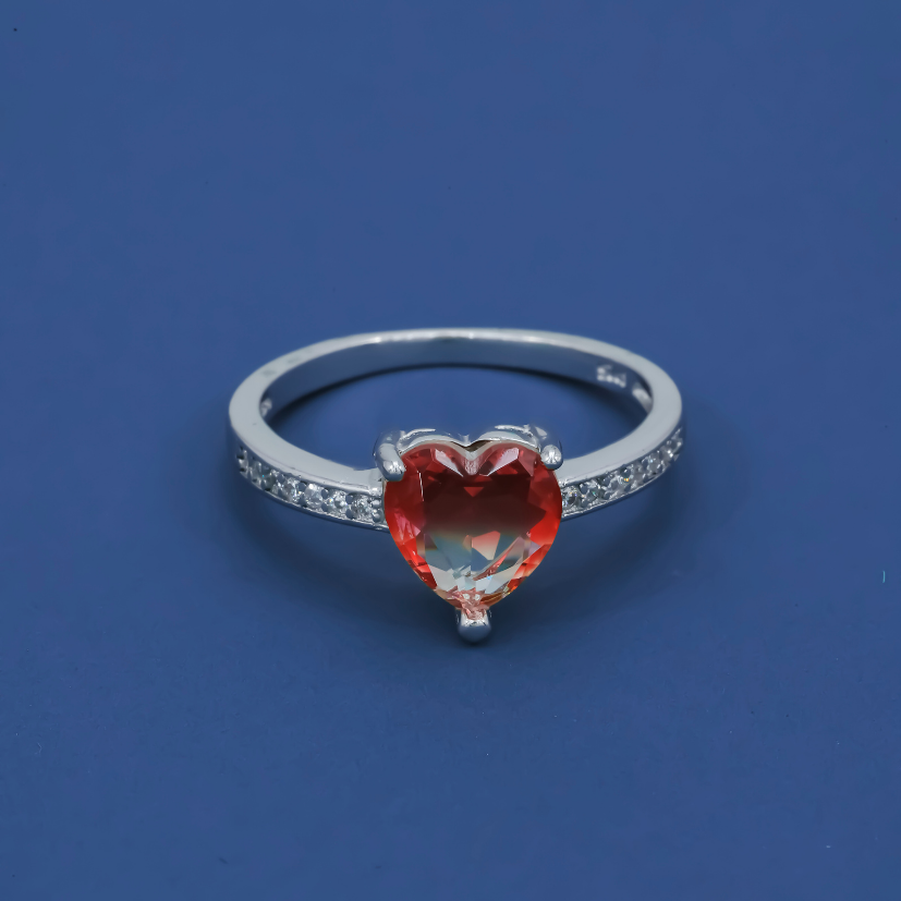 Scarlet Heart 925 Silver Ring