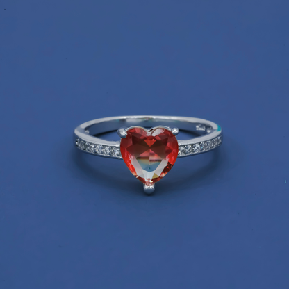 Scarlet Heart 925 Silver Ring