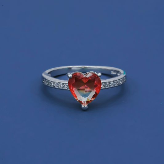 Scarlet Heart 925 Silver Ring