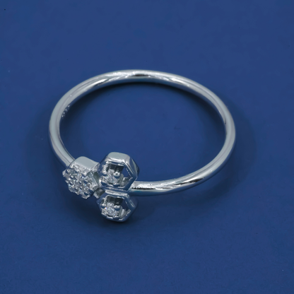 Honeycomb Gleam 925 Sterling Silver Ring