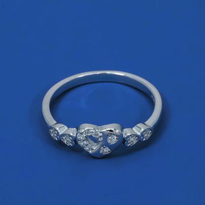 Sweetheart Spark 925 Sterling Silver Heart Ring