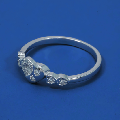Sweetheart Spark 925 Sterling Silver Heart Ring