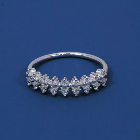 Sparkline 925 Sterling Silver Half Eternity Ring