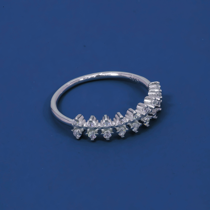 Sparkline 925 Sterling Silver Half Eternity Ring