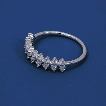 Sparkline 925 Sterling Silver Half Eternity Ring