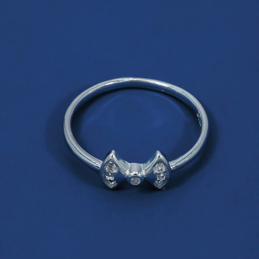 Bow Sparkle 925 Sterling Silver Ring