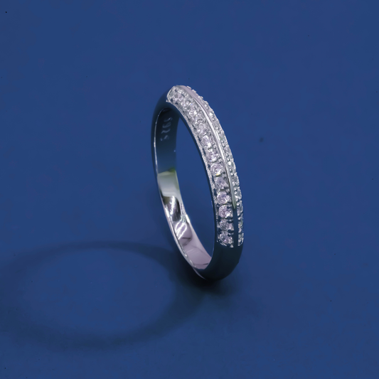 Crystal Line 925 Silver Eternity Ring