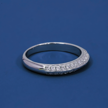 Crystal Line 925 Silver Eternity Ring