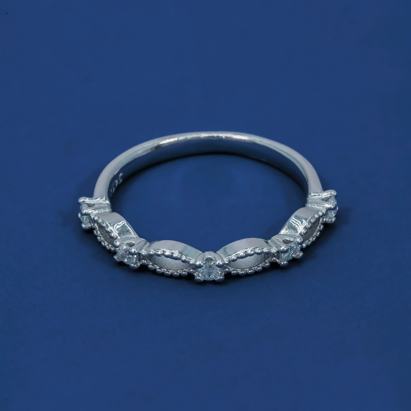 Infinity Sparkle 925 Sterling Silver Ring