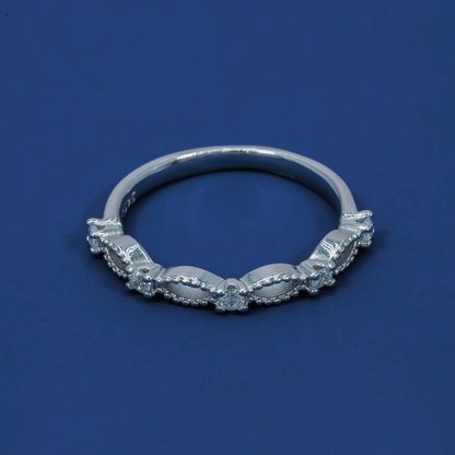 Infinity Sparkle 925 Sterling Silver Ring