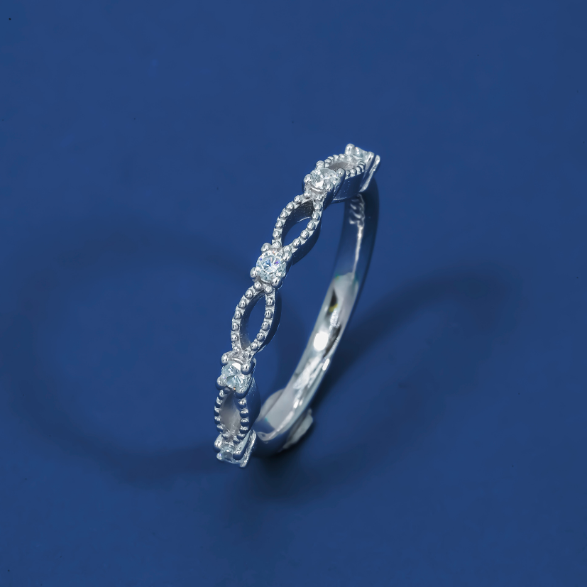 Infinity Sparkle 925 Sterling Silver Ring