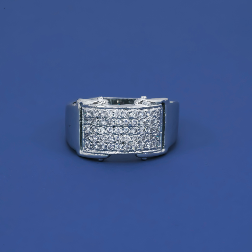 Sovereign Curve Men’s 925 Silver Statement Ring