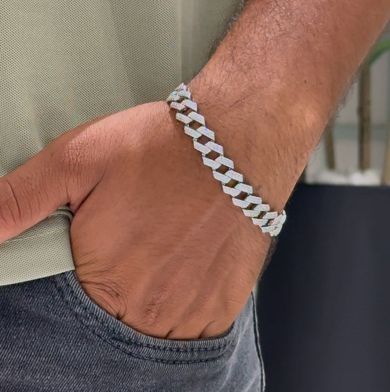 Men's Cuban Link 925 Sterling Silver Bracelet