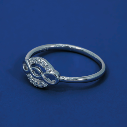 Infinity Glow 925 Silver Promise Ring