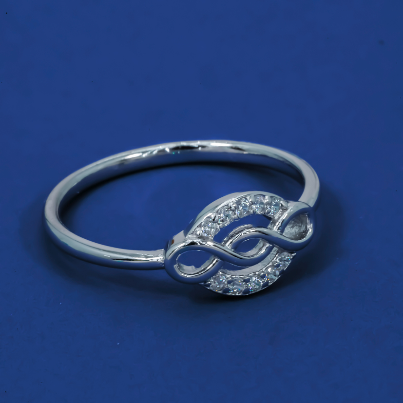 Infinity Glow 925 Silver Promise Ring