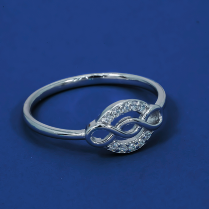 Infinity Glow 925 Silver Promise Ring