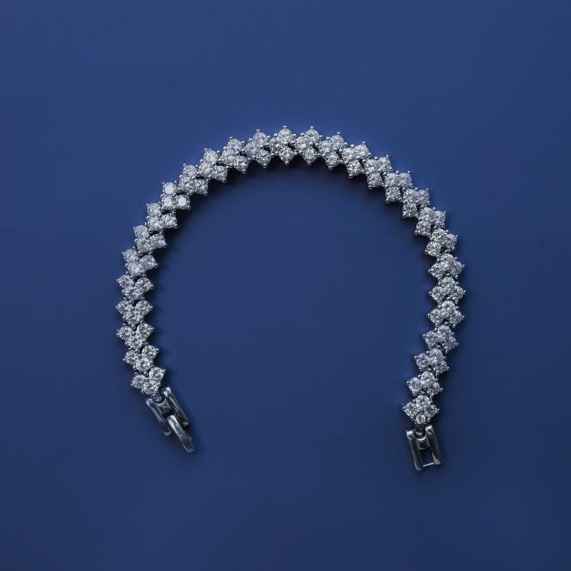 Celeste Tennis Bracelet – 925 Silver with Premium Zircon Diamonds