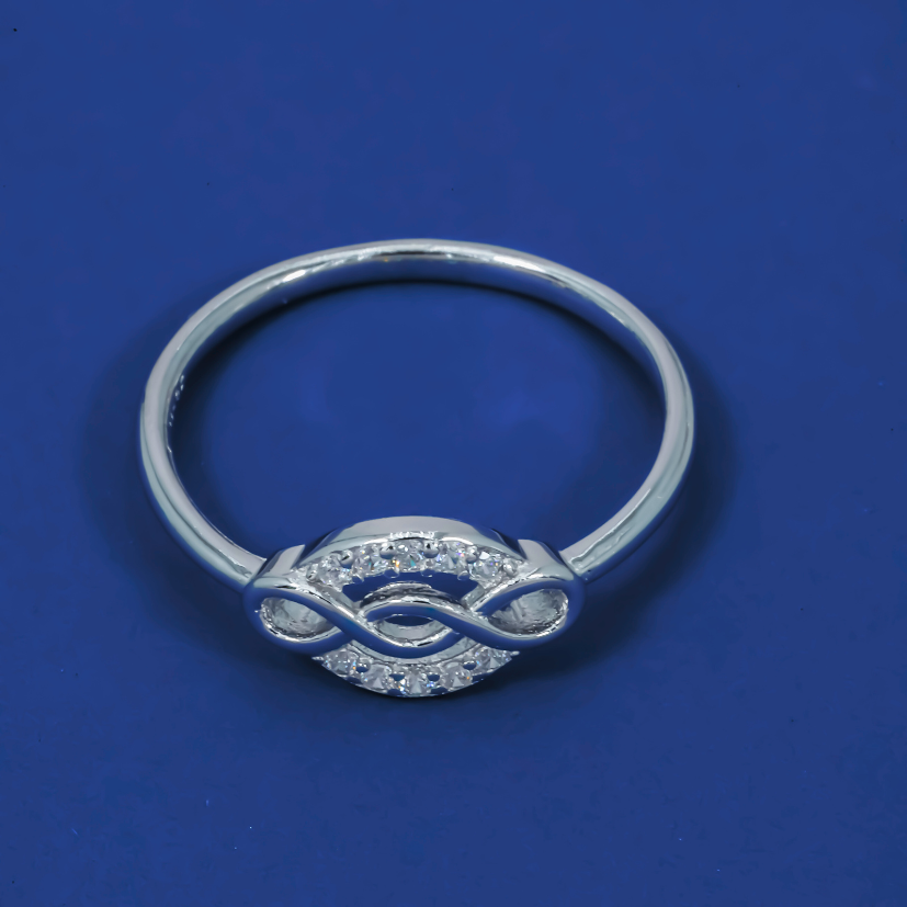 Infinity Glow 925 Silver Promise Ring
