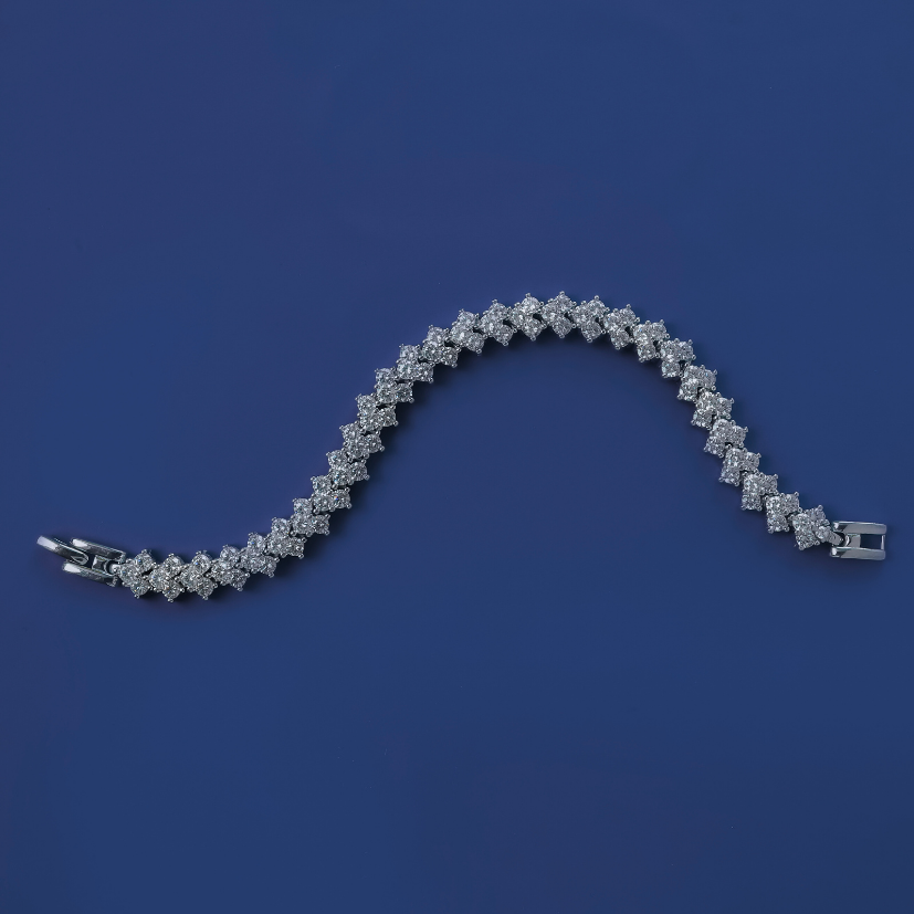 Celeste Tennis Bracelet – 925 Silver with Premium Zircon Diamonds