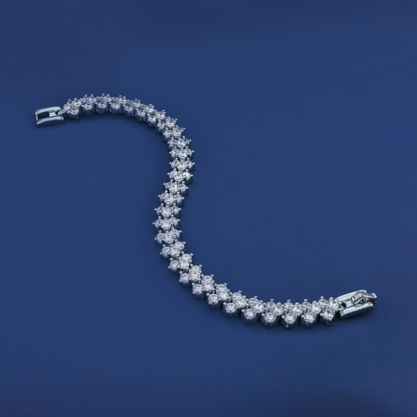 Celeste Tennis Bracelet – 925 Silver with Premium Zircon Diamonds