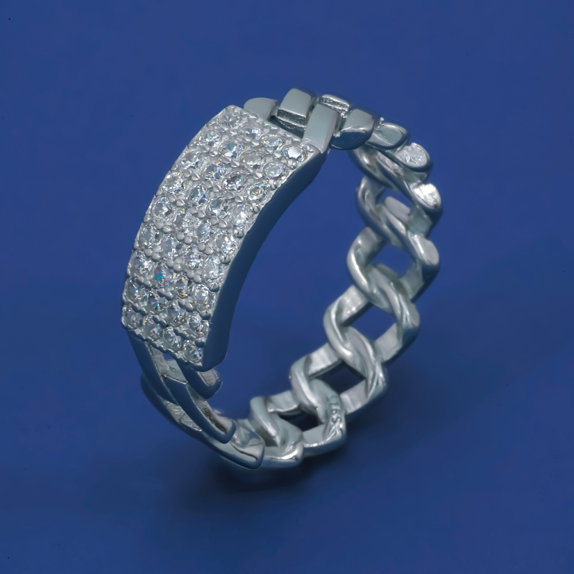 Monarch Curb 925 Silver Ring