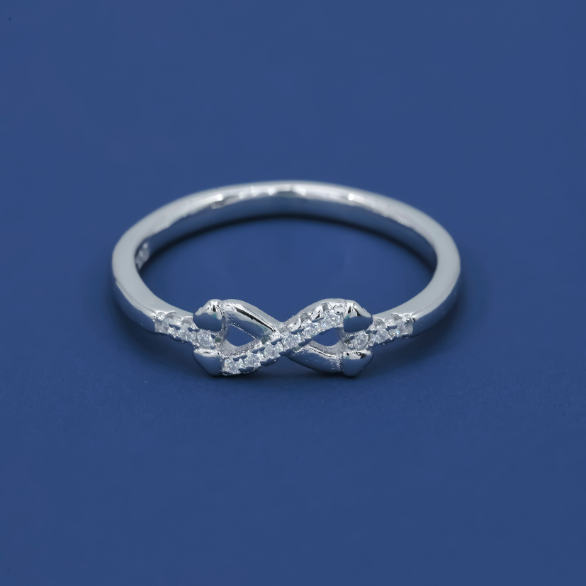 Infinity Heart 925 Sterling Silver Ring