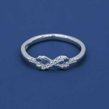 Infinity Heart 925 Sterling Silver Ring