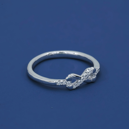 Infinity Heart 925 Sterling Silver Ring