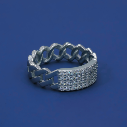 Monarch Curb 925 Silver Ring
