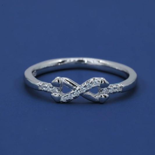 Infinity Heart 925 Sterling Silver Ring