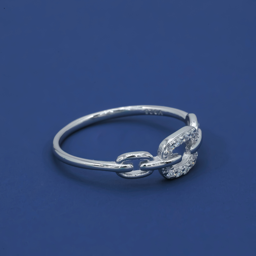 Luxe Link Chain 925 Silver Ring