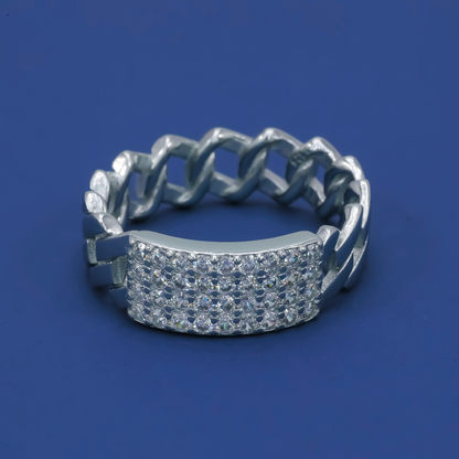 Monarch Curb 925 Silver Ring