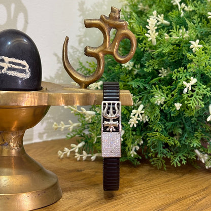 Mahadev Trishul Power Bracelet - 925 Sterling Silver
