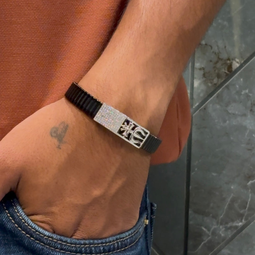 Mahadev Trishul Power Bracelet - 925 Sterling Silver